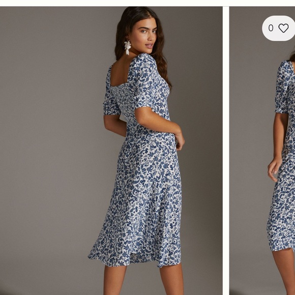 Favorite Daughter Floral Midi Dress Size: L - Picture 5 of 5